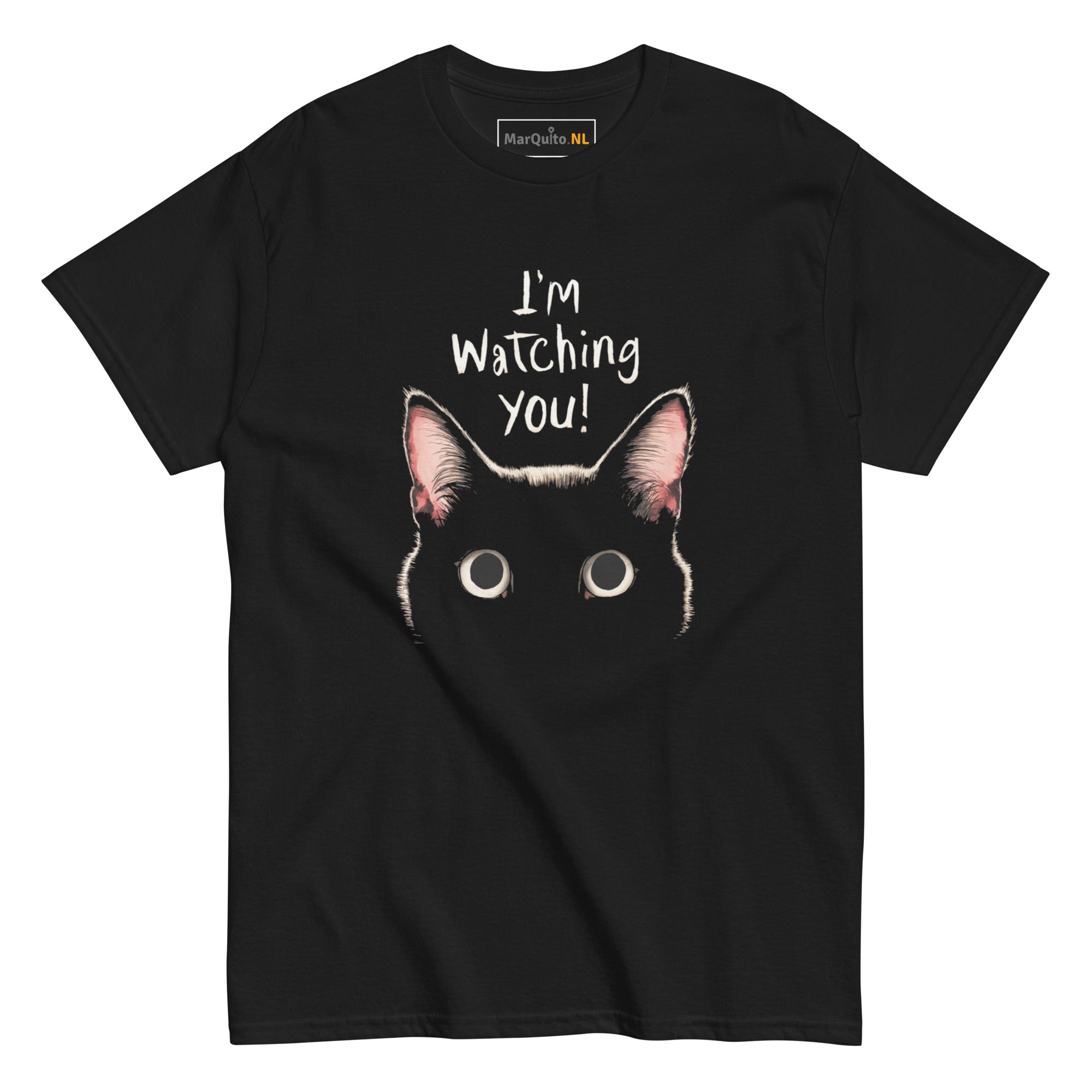 Zwaar heren T-shirt - I am watching you